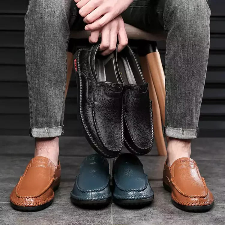 🔥Zeitlich begrenztes Angebot 49 % RABATT🔥Lässige, atmungsaktive Leder-Loafer für Herren