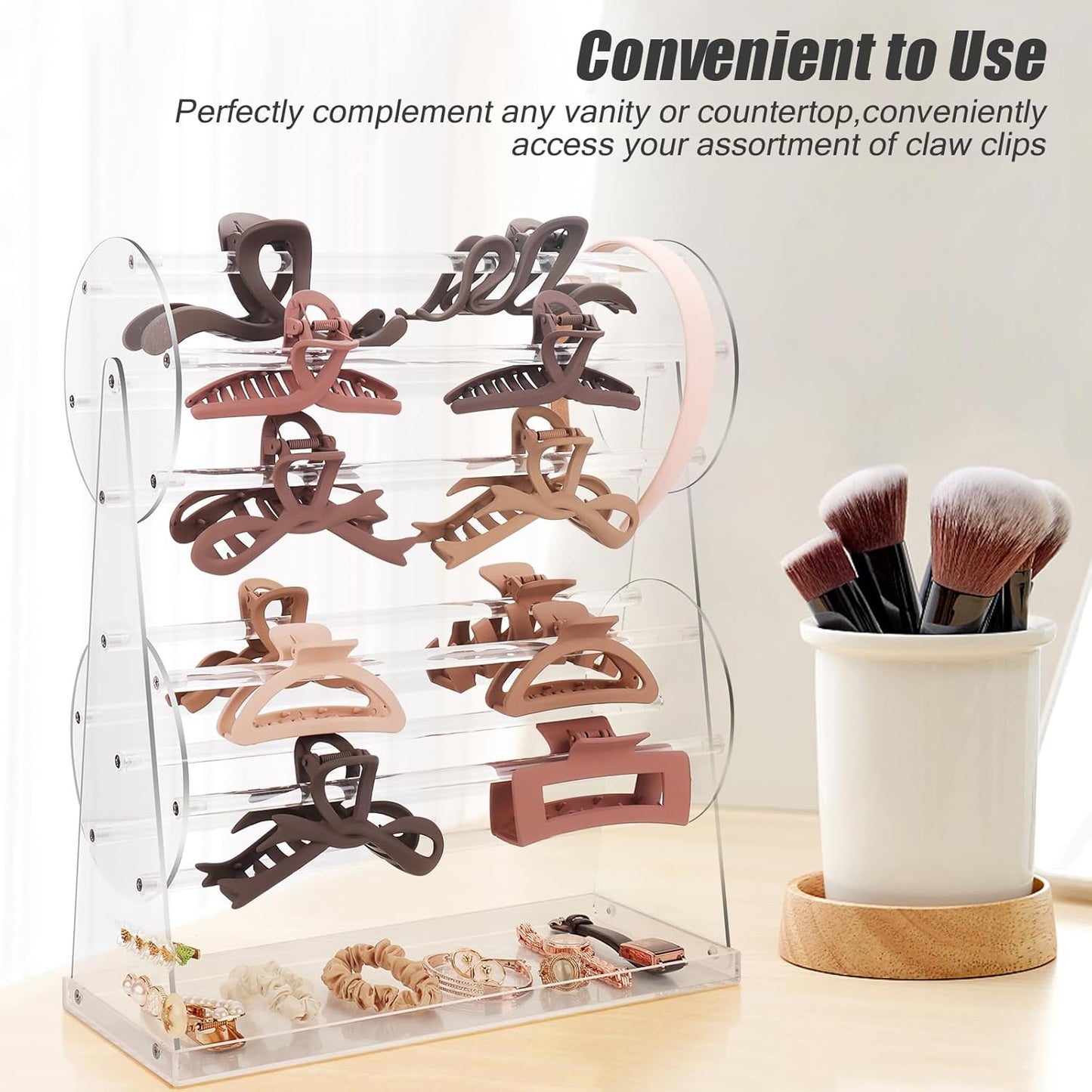 360-Degree Rotating Hair Clip Organizer