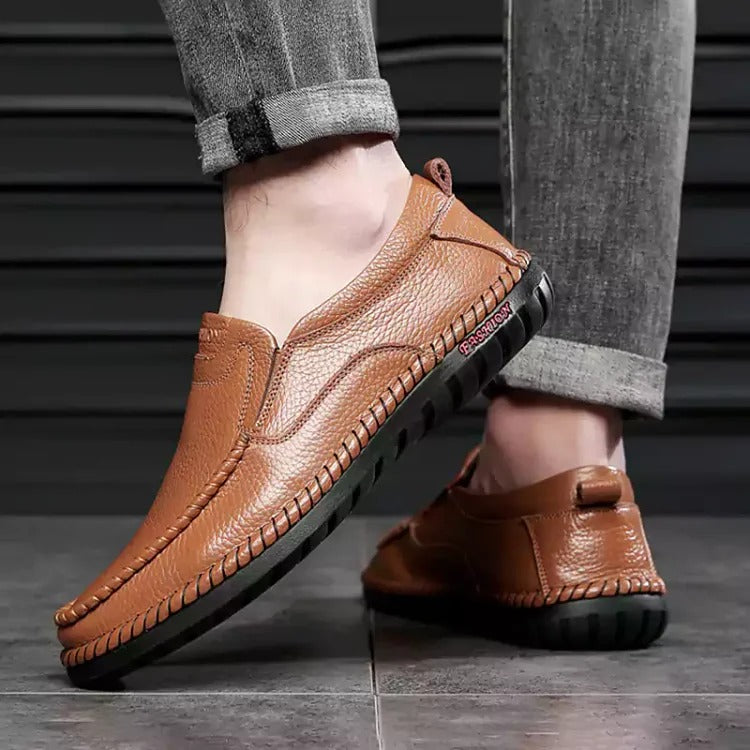 🔥Zeitlich begrenztes Angebot 49 % RABATT🔥Lässige, atmungsaktive Leder-Loafer für Herren