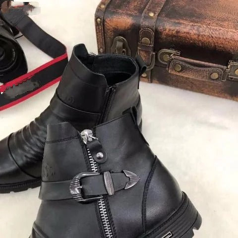 🔥Zeitlich begrenztes Angebot 49 % RABATT🔥Italienische Martin-Stiefel mit handgeprägtem Reißverschluss