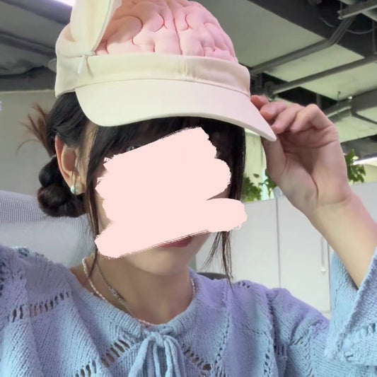 2025 new "brain cap" can be opened and closed design peaked cap