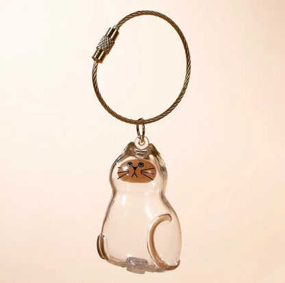 Transparent cat hair storage box charm capsule cat hair storage capsule