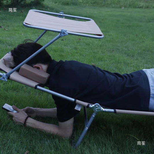 Sun lounge chair with sun tanning function, sun visor for mobile phone, single sun lounge chair