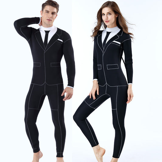 One-piece diving suit for men and women