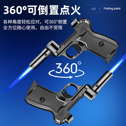 New rotatable foldable nozzle welding spray gun outdoor camping barbecue ignition tool large firepower inflatable lighter