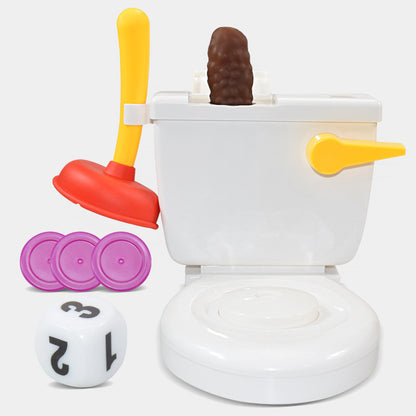 Funny prank party parent-child interactive game toilet flush spray prank party toy