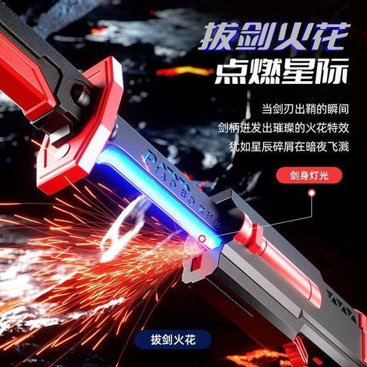 Spark lightsaber with light spray interstellar spark sword blade novel unique children's toy