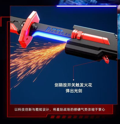 Spark lightsaber with light spray interstellar spark sword blade novel unique children's toy