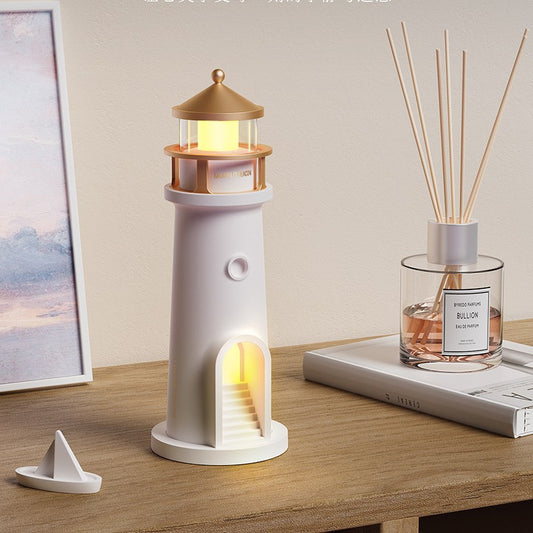 Moonlight lighthouse projection lamp atmosphere bedroom bedside with sleeping night light