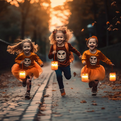 Built-in 1800ma lithium battery Halloween funny portable pumpkin lantern decoration supplies