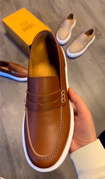 ✅High -quality Dedication✅Brown Minimalist Loafers