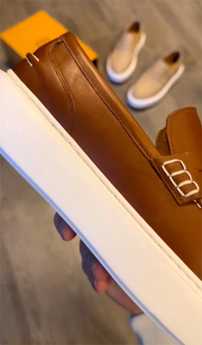 ✅High -quality Dedication✅Brown Minimalist Loafers