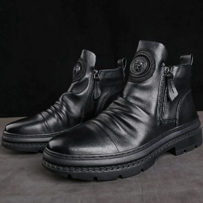 ltalian HandmadeLeather MartinBoots