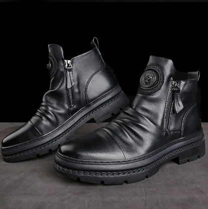 ltalian HandmadeLeather MartinBoots