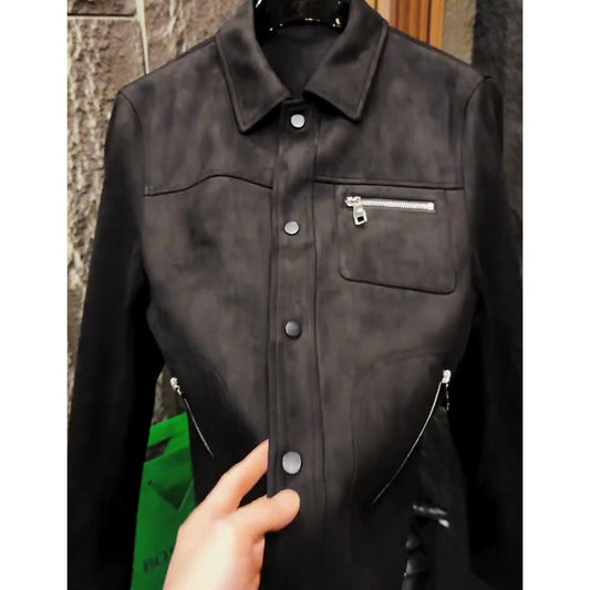 Men's high-end leather jacket