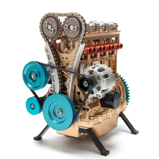 Four cylinder mini engine assembly kit, adult model engine kit