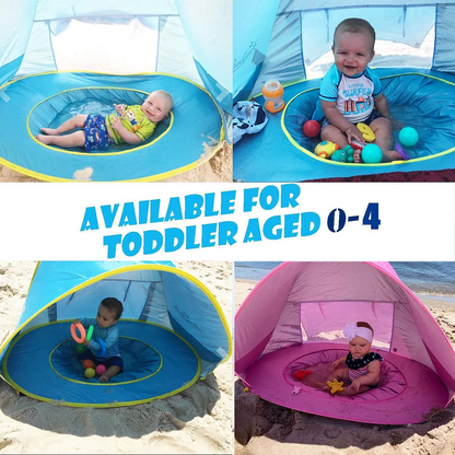 Baby Beach Shelter Tent with Folding Pool