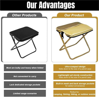 Folding Backpacking Stool Mini Folding Outdoor Camping Stool