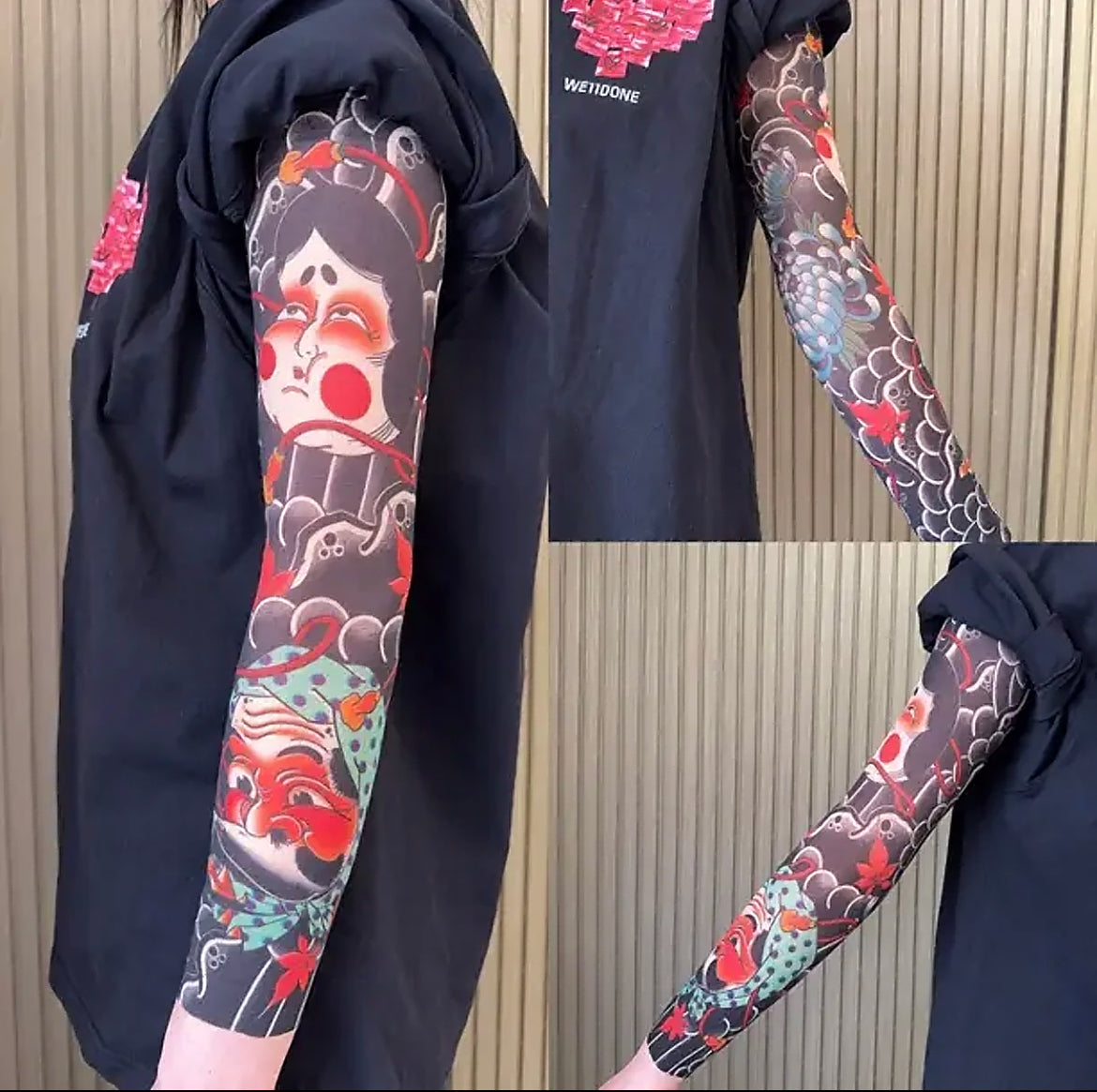 Ultra-clear Tattoo Sleeve Arm Cover Sun Protection High Elasticity Seamless Ice Sleeve UV Protection Quick-drying Arm Protection