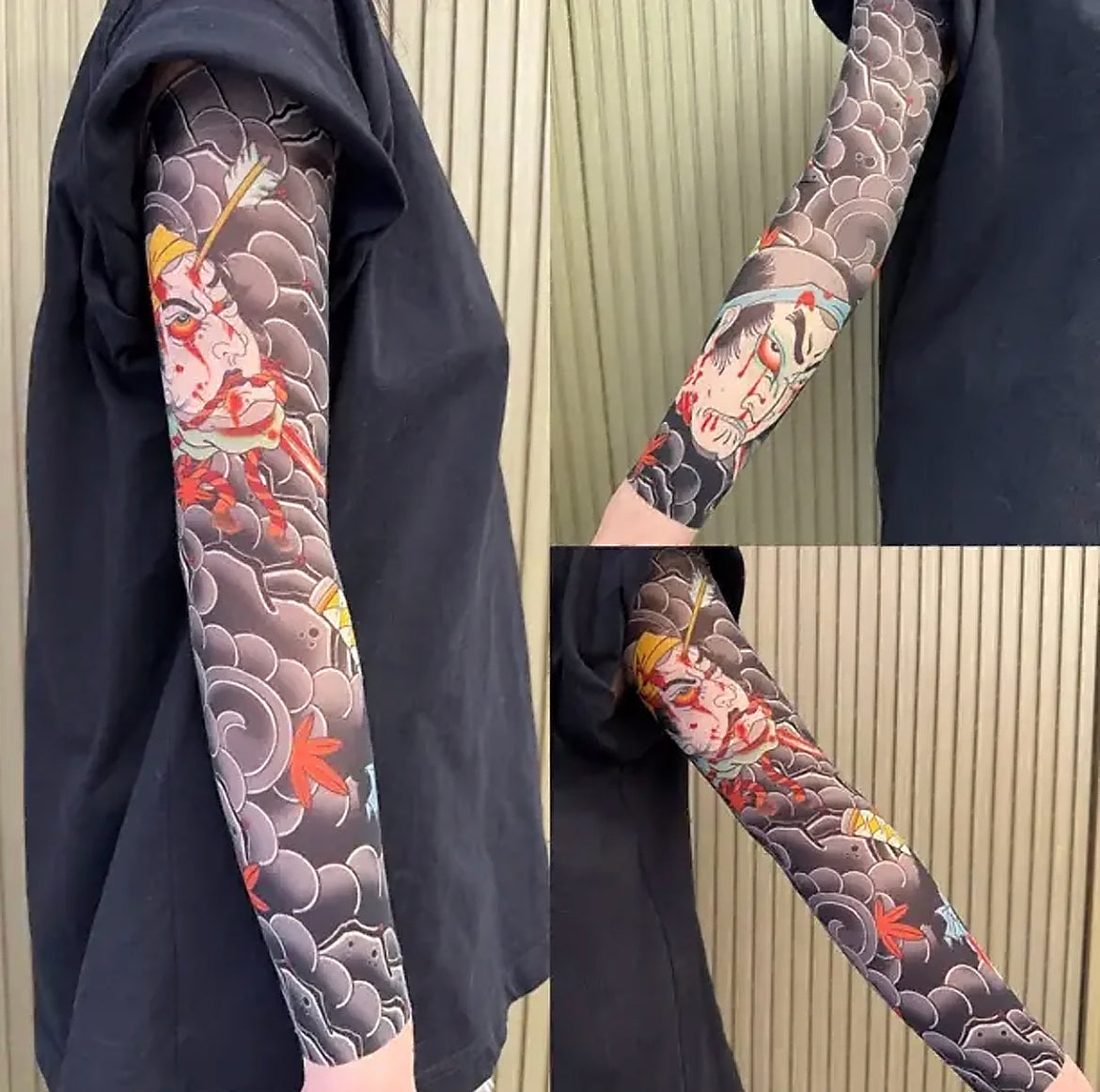 Ultra-clear Tattoo Sleeve Arm Cover Sun Protection High Elasticity Seamless Ice Sleeve UV Protection Quick-drying Arm Protection