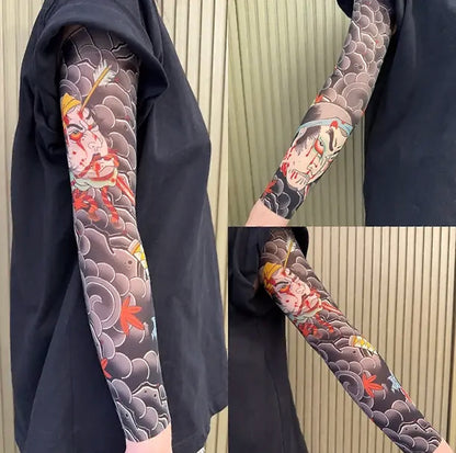 Ultra-clear Tattoo Sleeve Arm Cover Sun Protection High Elasticity Seamless Ice Sleeve UV Protection Quick-drying Arm Protection