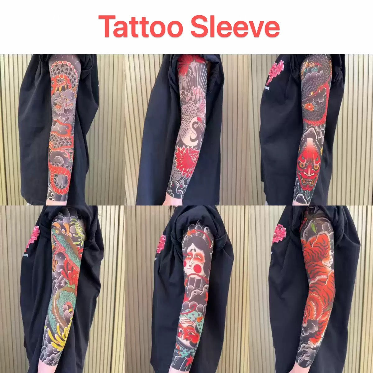 Ultra-clear Tattoo Sleeve Arm Cover Sun Protection High Elasticity Seamless Ice Sleeve UV Protection Quick-drying Arm Protection