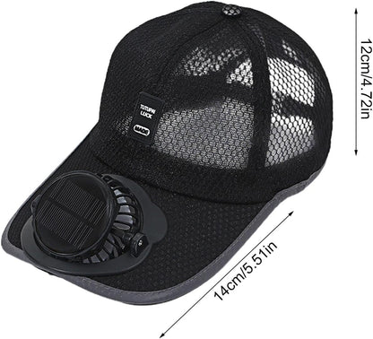 Stylish Rechargeable Baseball Cap with Fan