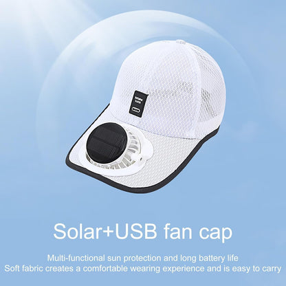 Stylish Rechargeable Baseball Cap with Fan