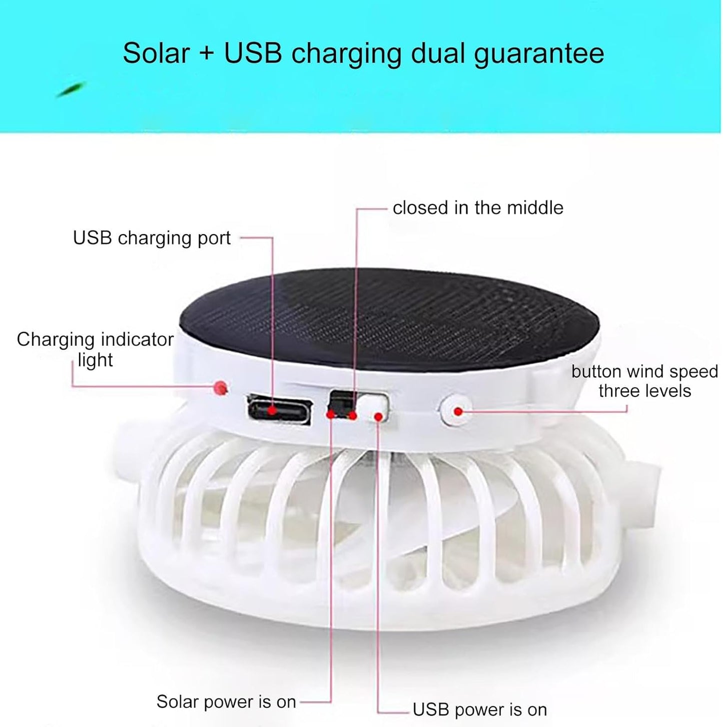 Stylish Rechargeable Baseball Cap with Fan