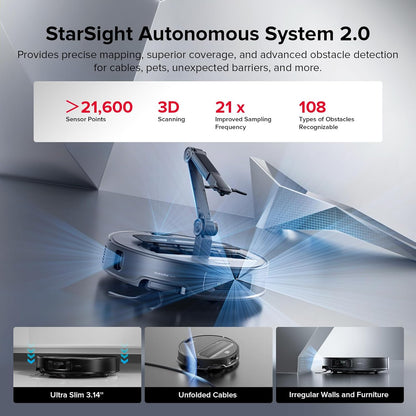 Sweeping robot, can automatically wash and mop the floor, omnidirectional gripper arm, artificial intelligence driven