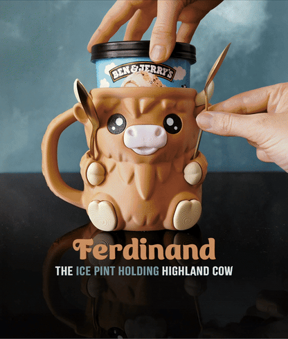 Highland Cow Ice Pint Holder