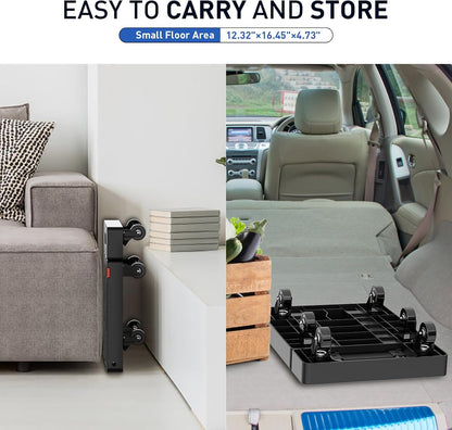 Folding Trolley, 500 lb Heavy Duty Luggage Trolley