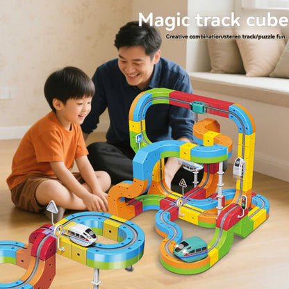 Magic Track Cube Children's High-speed Railway Train