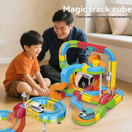 Magic Track Cube Children's High-speed Railway Train