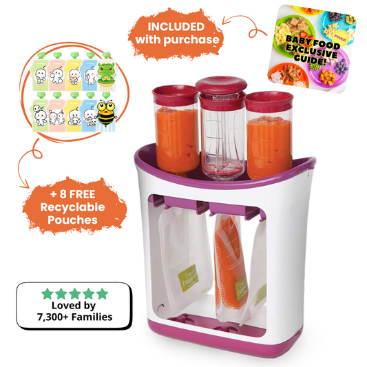 Children's fruit puree squeezer food supplement machine