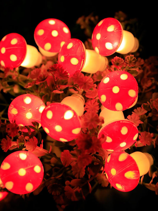 10/20 Led 1.5/3M Mushroom Design String Light