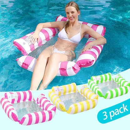 3 Pack Multi-Purpose Drifter Pool Floats for Summer Pool Lake Beach