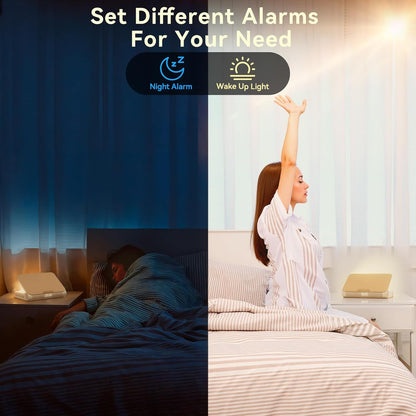 Reading Light Sunrise Alarm Clock Wireless Charging Bluetooth Speaker