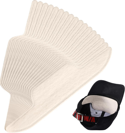 100 Pcs Hat Sweat Liner Shields Absorbing Pad Prevents Stains Protector Bands for Baseball Golf Cap Men Women