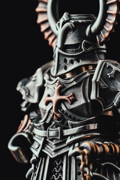 Crusader statue puzzle toy
