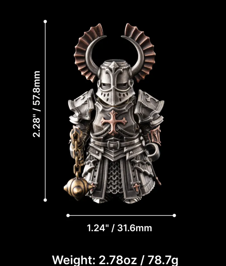 Crusader statue puzzle toy