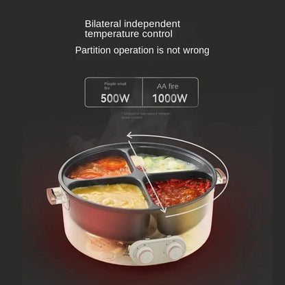 Four-grid multi-function stew pot