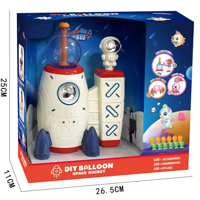 Creative Art Handmade DIY Toy Space Rocket