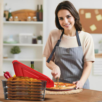 Pizza Storage Container, Expandable Pizza Slice Container