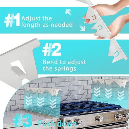 2 pieces Stove Gap Covers Stainless Steel