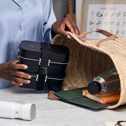 Vacuum Lunch Box, PP, Black Matte