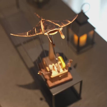 Wooden Manta Ray Mechanical Toy