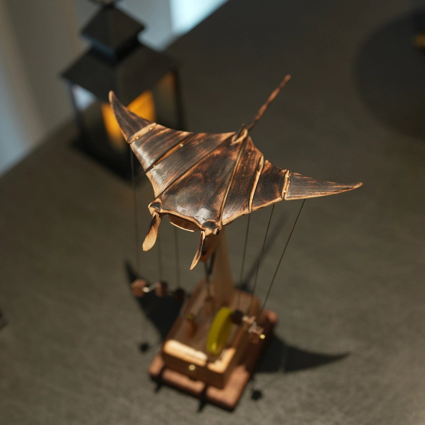 Wooden Manta Ray Mechanical Toy