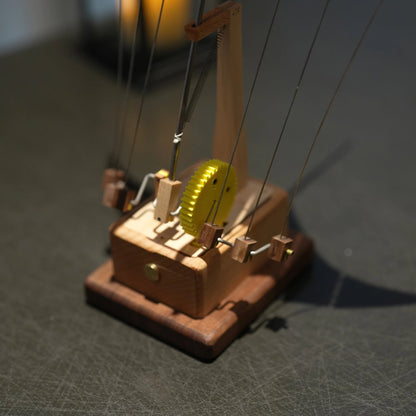 Wooden Manta Ray Mechanical Toy