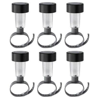 Solar Powered Waterproof Above Ground Pool Fence Lights Warm White Light Outdoor Framed Swimming Pool Fence Decorative LED Lights